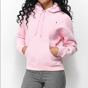 Light pink champion hoodie